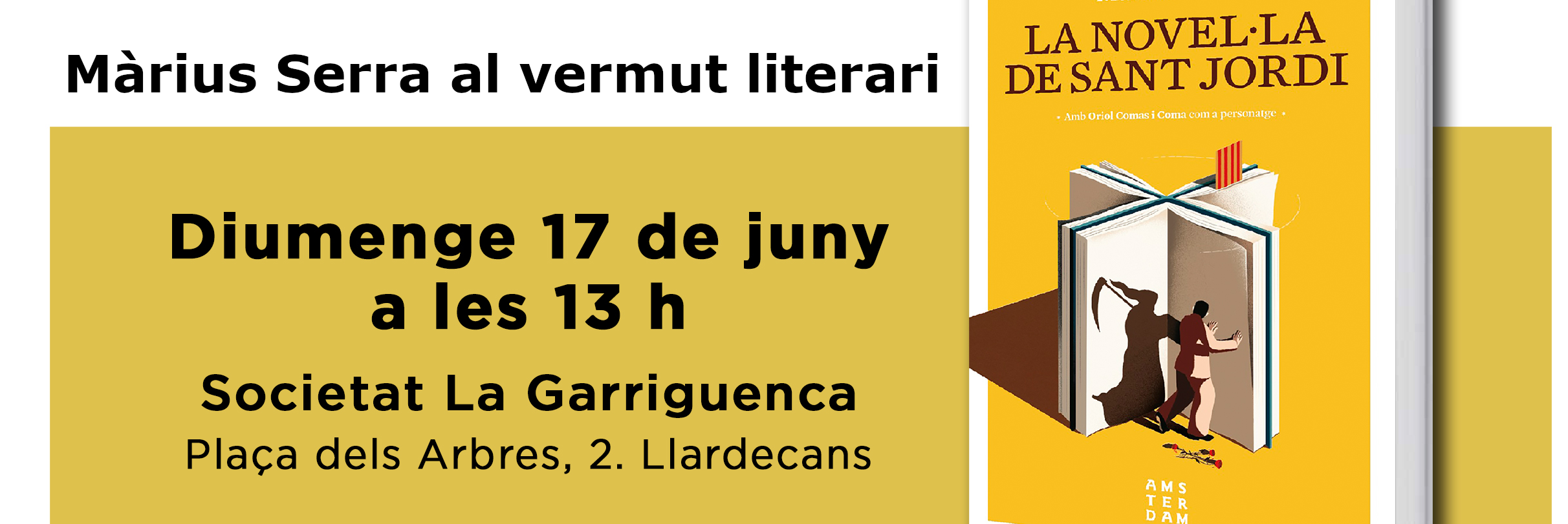 Vermut literari amb Màrius Serra - Ajuntament de Llardecans